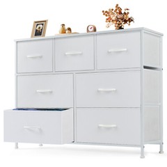 Dressers for Bedroom Storage 7-Fabric Drawers Dresser Tower Organizer TV Stand