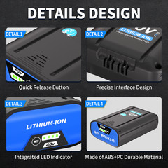 For Kobalt 40V MAX 6.0Ah / 7.5Ah Extended Run Li-Ion Battery KB540-06 KB440-03