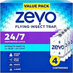 Flying Insect Trap Refill Catch Gnats House & Fruit Flies Easy to Use4 Replaceme