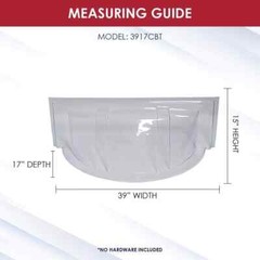 Window Well Cover Round Bubble, Economy 39 in. W x 17 in. D x 15 in. H, 1 Pack