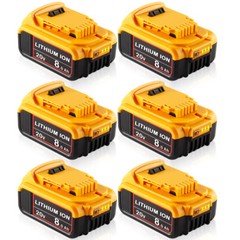1-6 Pack For DeWalt 20V 20 Volt Max 8.0AH Li-ion Battery / Charger DCB206 DCB205