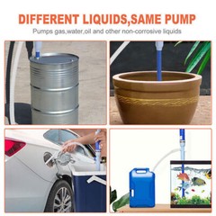 Battery Powered Electric Fuel & Water Transfer Pump Portable Gas Oil Liquid Pump