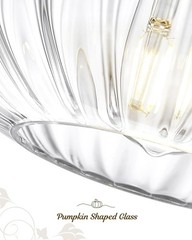 Vintage Style 10.3in Glass Dome Pendant Light Brushed Gold Matte Black (1pc)