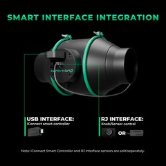 Mars Hydro Ifresh 4″Inline Fan Carbon Filter Kit Smart APP Control for Grow Tent