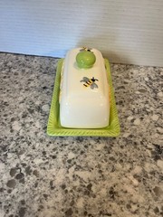 Sunflower & Bees Butter keeper/dish