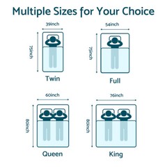10″ 12″ 14″ Gel Memory Foam Hybrid Queen Mattress Spring Twin Full King in A Box