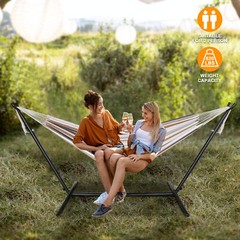 Patio Use Portable Hammock with Stand for 2 person with Carrying case Outdoor