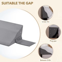 King Size Bed Wedge Pillow for Headboard – Mattress Gap Filler Wedge (0–8″)