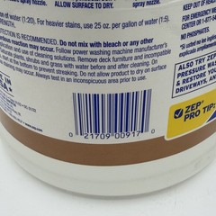 Zep Concentrated Wood Deck & Fence Pressure Wash Cleaner 1 Gallon for Mold