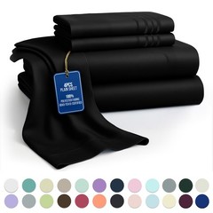 1800 Series 6 Piece Bedsheet Set Extra Soft Deep Pocket Hotel Luxury Bed Sheets
