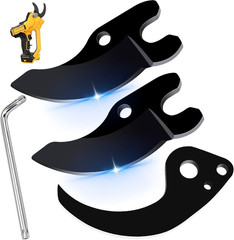 2Pcs N920015 & 1Pcs Na044629 Cordless Pruning Shears Replacement Blades Compa…