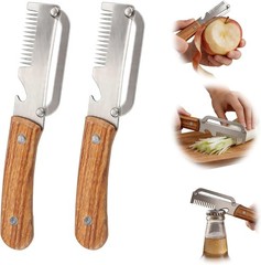 2PCS 3 in 1 Multi-Functional Vegetable Peeler for Kitchen Stainless Steel Peeler