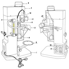 Lab Flotation Machine 1.5L Single Cell Mineral Flotation Experimental Equip.220V