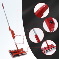 4000 RPM Swivel Sweeper Cordless Vacuum Lightweight 360 Swivel Rechargeable Quad