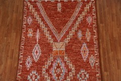Rust Moroccan Tribal Area Rug 5×7 Hand-knotted Wool Oriental Carpet for Any Room