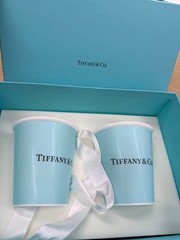 Tiffany & Co. Bone China Paper Cup Set of 2 with box