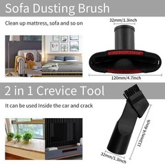 For Shop Vac 32mm(1 1/4in) Vacuum Attachments Dusty Brush & Crevice Kits US