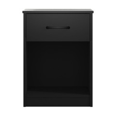 Mainstays Ardent Nightstand with 1 Drawer, Black