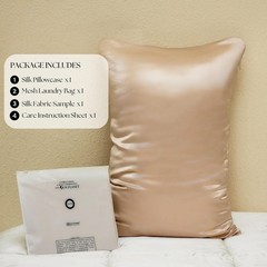 Hyaluronic Acid Silk Pillowcase 100% Mulberry, Ultra-Hydrating 23 Momme Silk
