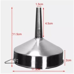 1pc Stainless Steel Kitchen Funnel For Filling Small Bottles Food Grade Material