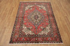 Exquisite Traditional Floral Area Rug 5×6 Hand-knotted Wool Carpet for Any Room