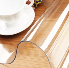 Premium Clear Plastic Vinyl Table Cover Tablecloth Protector – Sold Folded