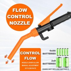 2Pack Portable Transfer Pump Battery Operated Electric Pump Gas Transfer 2.4 GPM