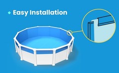 Coping Strips for Overlap Above Ground Pool Liner – All Pool Sizes Round Oval