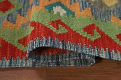 Reversible Kilim Oriental Rug 4×6 Flat-weave Southwestern Carpet for Any Room