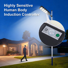 Commercial 1000000LM LED Outdoor Dusk to Dawn Solar Street Light Road Area Lamp