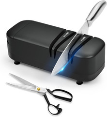 Professional Knife Sharpener Tool, Electric Knife Sharpener for Home, 2-Stages S