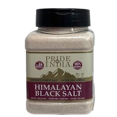 Pride Of India – Himalayan Black Salt (Kala Namak) Extra Fine, 1 Pound (16oz) Du