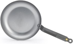De Buyer Mineral B Round Carbon Steel Omelette Pan, Nonstick, 9.5″, Oven Safe