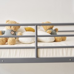 Twin Over Twin Bunk Bed with Trundle Triple Bunk Beds for Kids Teens Adults Room