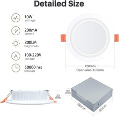Peteme LED Recessed Lighting 4 Inch Smart Ultra-Thin – 4 Pack RGBCW Dimmable
