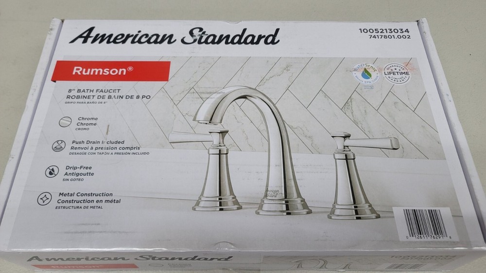 American Standard Rumson 8″ Wide-Spread 2-Handle Bathroom Faucet – Chrome