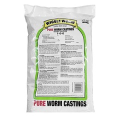 Wiggle Worm Soil Builder Earthworm Castings Organic Fertilizer, 15 lb.