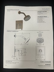 Phylrich 501-22/014 Bathroom Pressure Balance Shower Set POLISHED NICKEL New!