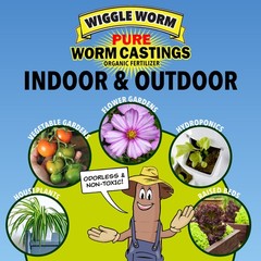 Wiggle Worm Soil Builder Earthworm Castings Organic Fertilizer, 15 lb.