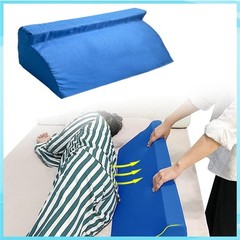 Blue Wedge Pillow Foam Bed 30° Incline For Side Sleeper Medical Elevated Bolster