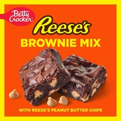 Betty Crocker REESE’S Brownie Mix With REESE’S Peanut 16 Ounce (Pack of 1)