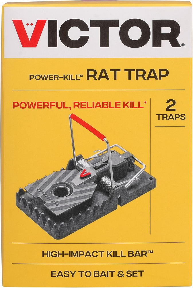M144-2B Instant Power-Kill Easy Set Reusable Rat Trap – 2 Traps