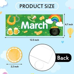 48 Pack Holiday Monthly Headliners 12 Months of The Year Bulletin Board Set S…