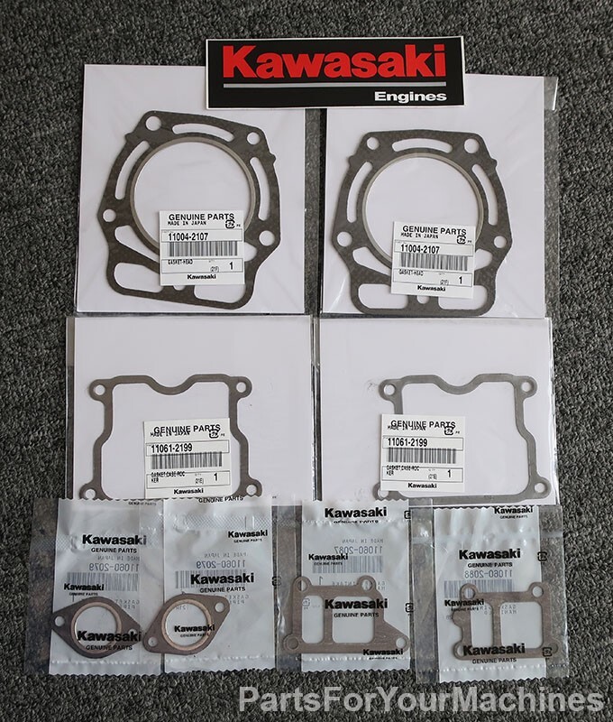 FOR JOHN DEERE 425, 445 GASKET KIT (AS SHOWN) OEM KAWASAKI FD611D, FD620D, 14D23