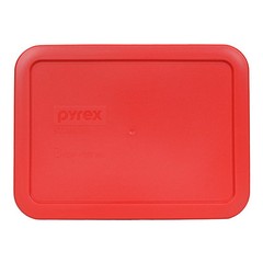 Pyrex 7210-PC Red Rectangle Plastic Storage Replacement Lid Cover (2-Pack)