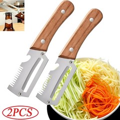 2PCS 2 in 1 Multi-Functional Vegetable Peeler for Kitchen Stainless Steel Peeler