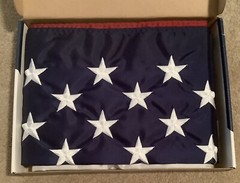 United States US Flag Flying the Colors of Quality 50 Star 3′ x 5′ + Box