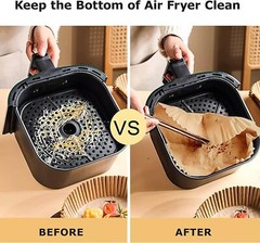 New Air Fryer Disposable Paper Liner Non-stick Baking Oil-proof Liners Square