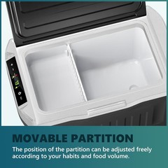 12V Portable Refrigerator Freezer -4℉~68℉ Car Cooler 12/24V DC 110V AC Camping