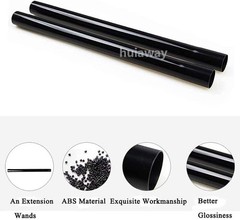 Universal 6-Pc 1.25-Inch Vacuum Extension Wands for Easy High & Low Cleaning